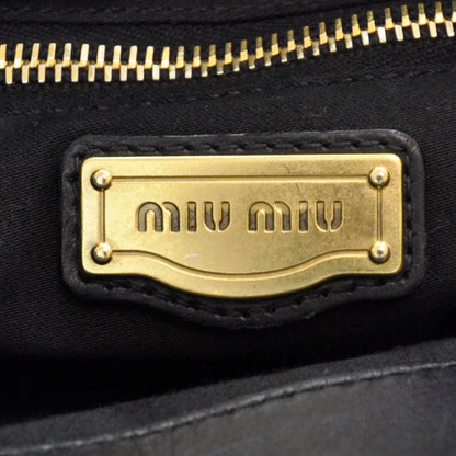 Miu Miu Patent Leather Matelasse Coffer Black 10 of 13