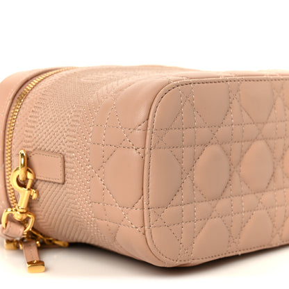 Christian Dior Lambskin Cannage Small Diortravel Vanity Case Rose Des Vents 9 of 10