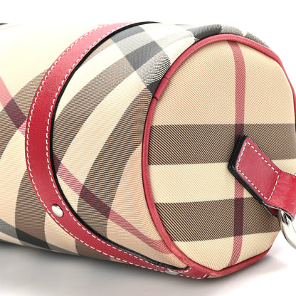 Burberry Nova Check Barrel Bag Red 9 of 10