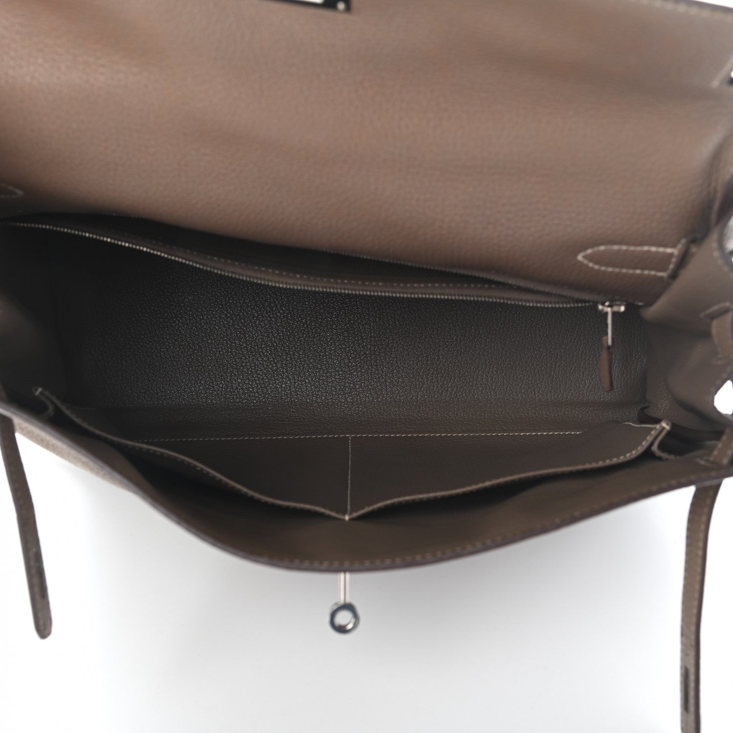 Hermes Togo Kelly Retourne 35 Etoupe 5 of 10
