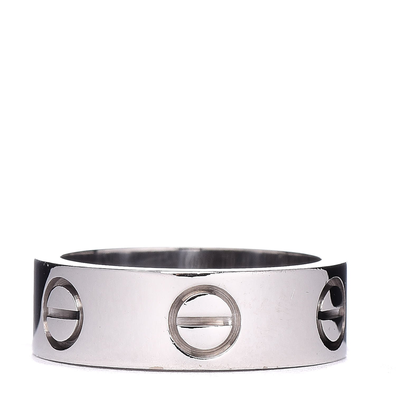 Cartier 18K White Gold 5.5mm LOVE Ring 47 4 1 of 4