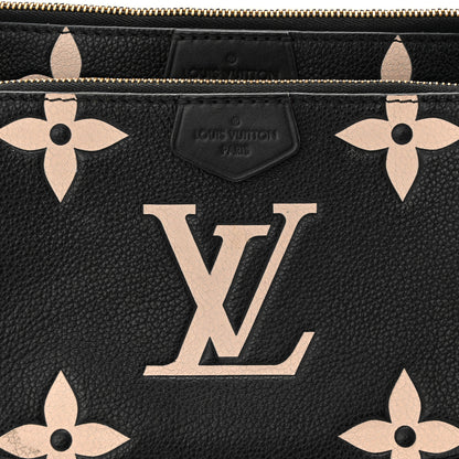 Louis Vuitton Empreinte Monogram Giant Multi Pochette Accessories Black Beige 8 of 11