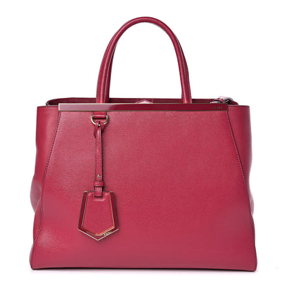 Fendi Vitello Elite Flamingo Regular 2Jours Tote Amarena 1 of 11
