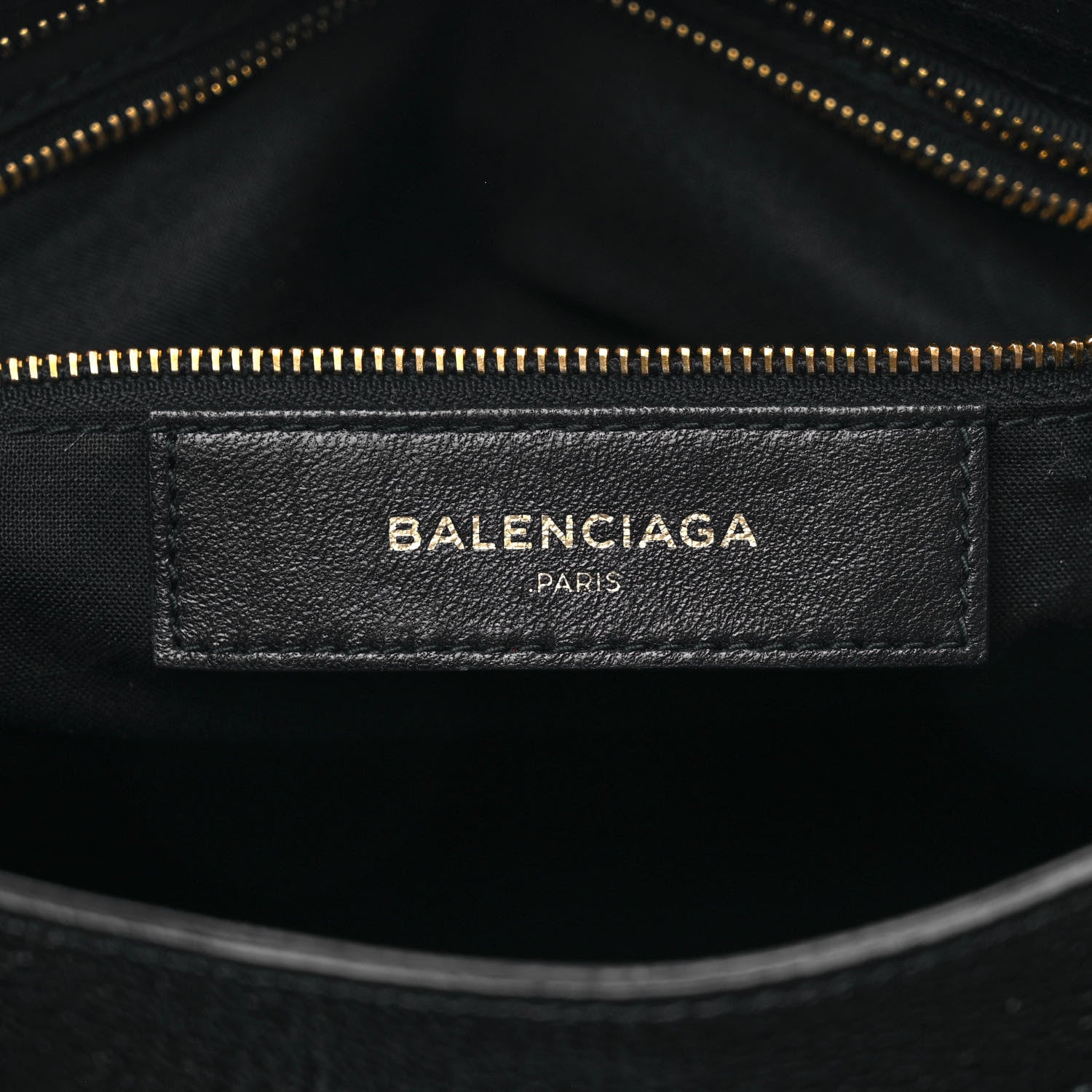 Balenciaga Chevre Gold Metallic Edge Hardware City Black 6 of 9
