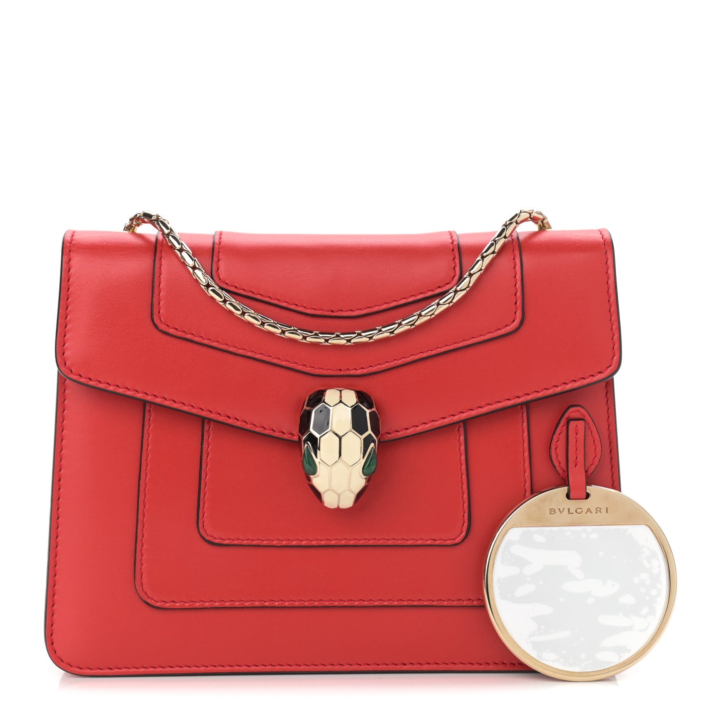 Calfskin Serpenti Forever Crossbody Bag Red
