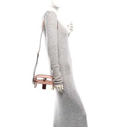 Gucci Vinyl Web Mini Ophidia Transparent Shoulder Bag Perfect Pink 2 of 9