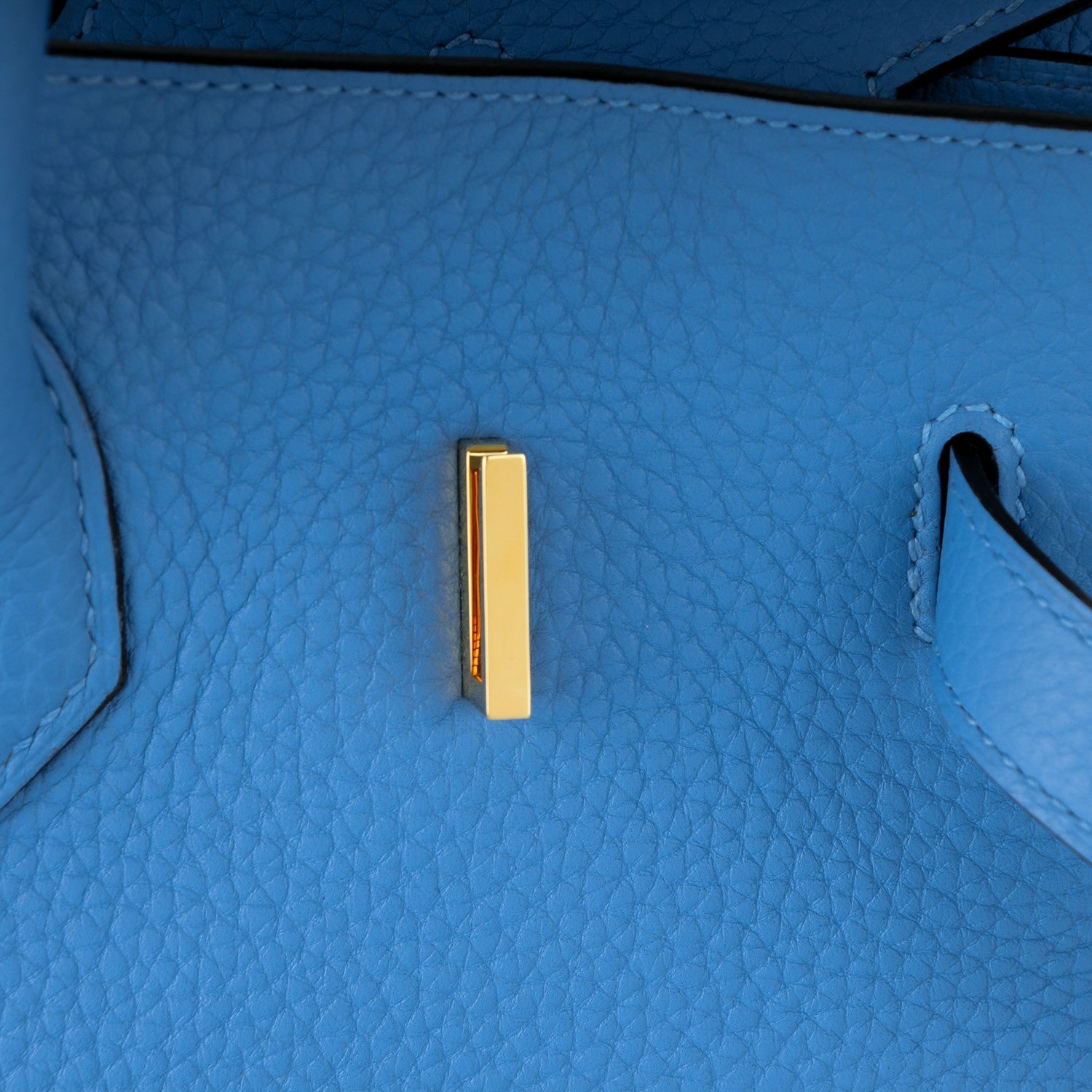 Hermes Taurillon Clemence Birkin 35 Bleu Paradis 17 of 27