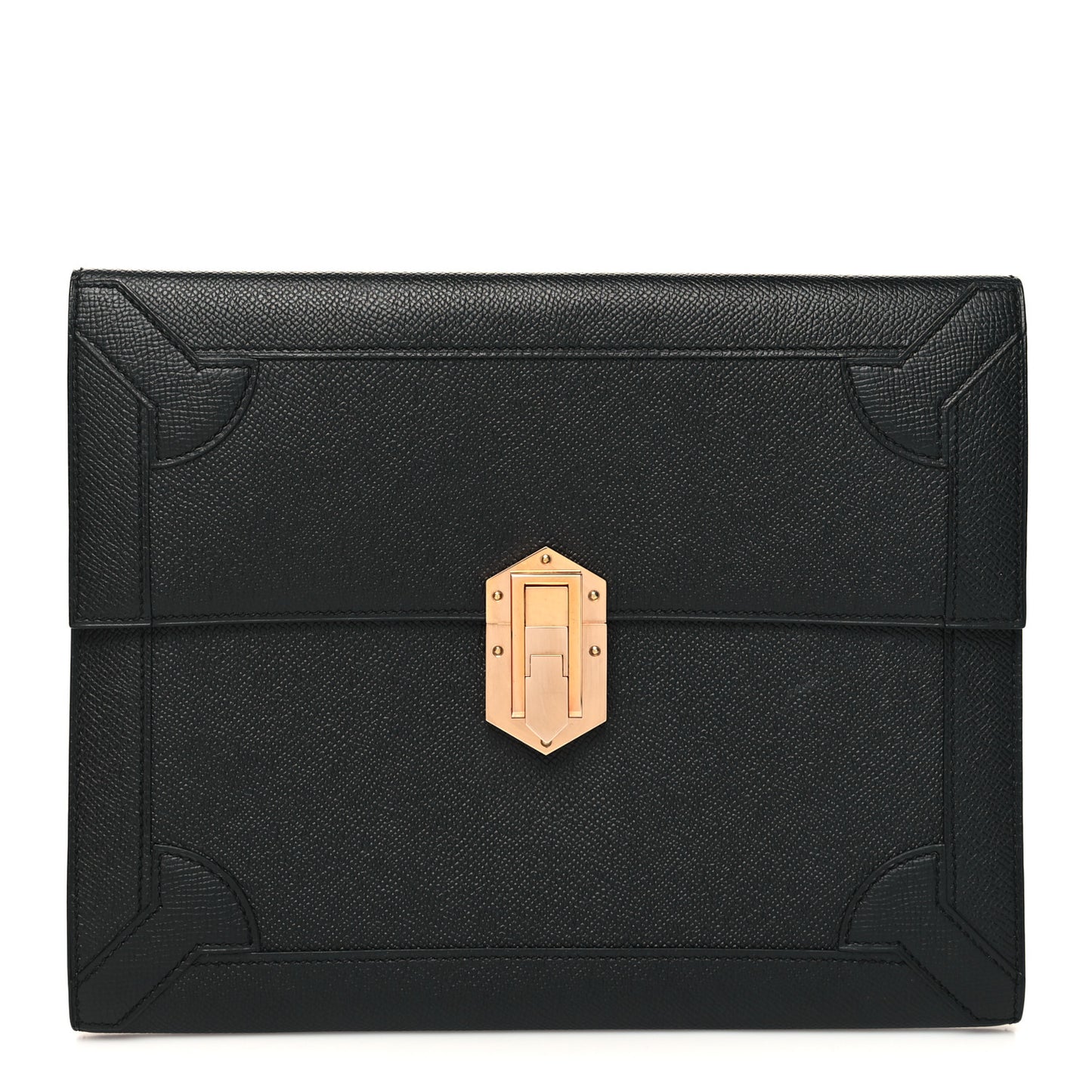 Epsom Fleche D Or Clutch Black