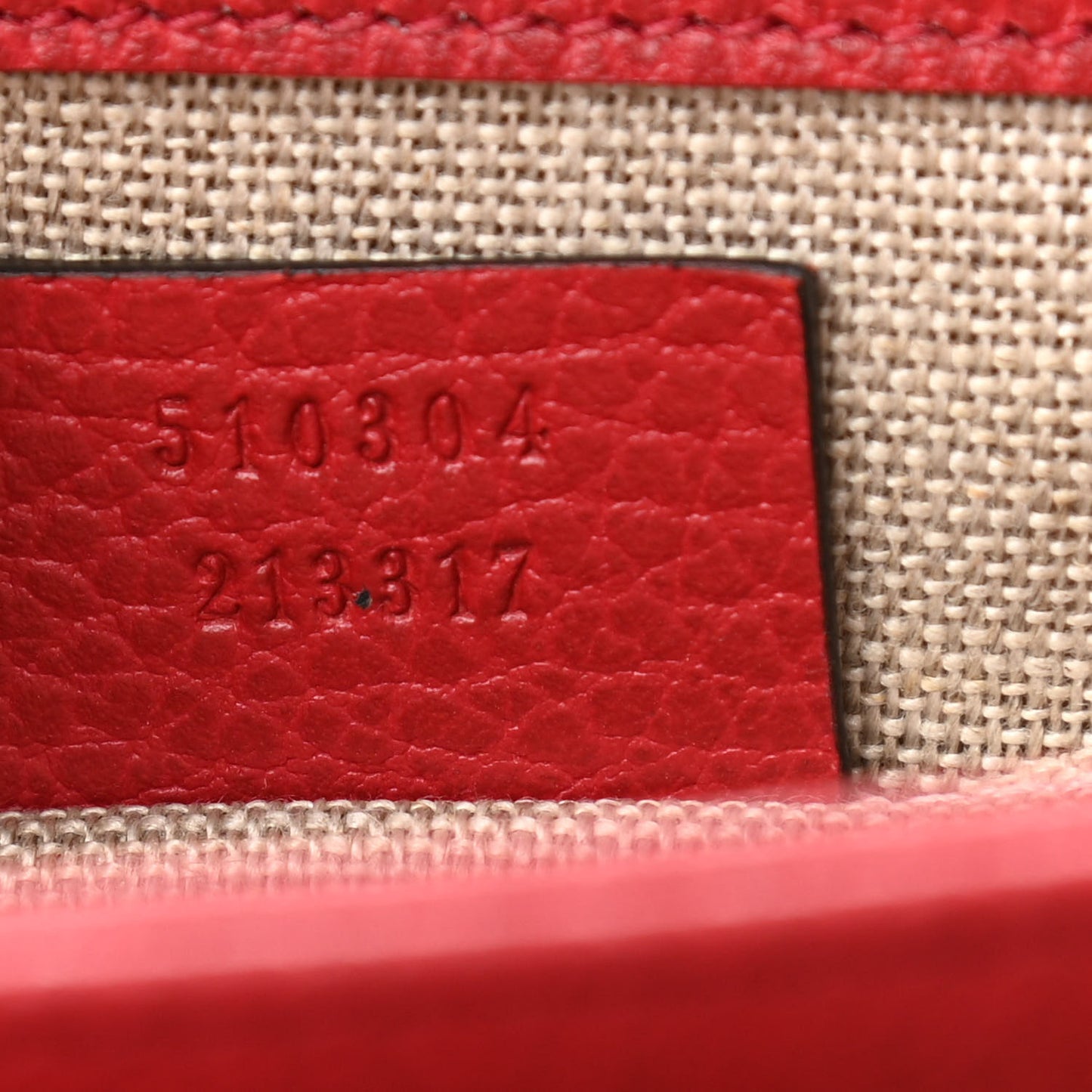 Dollar Calfskin Small Interlocking G Shoulder Bag Red