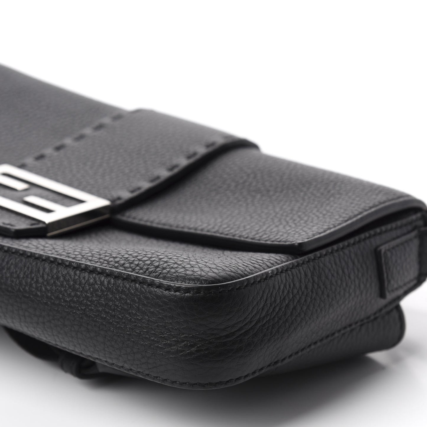 Cuoio Romano Selleria Belt Baguette Bag Black