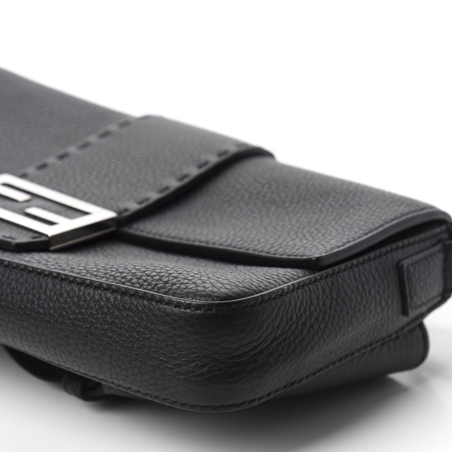 Fendi Cuoio Romano Selleria Belt Baguette Bag Black 8 of 11