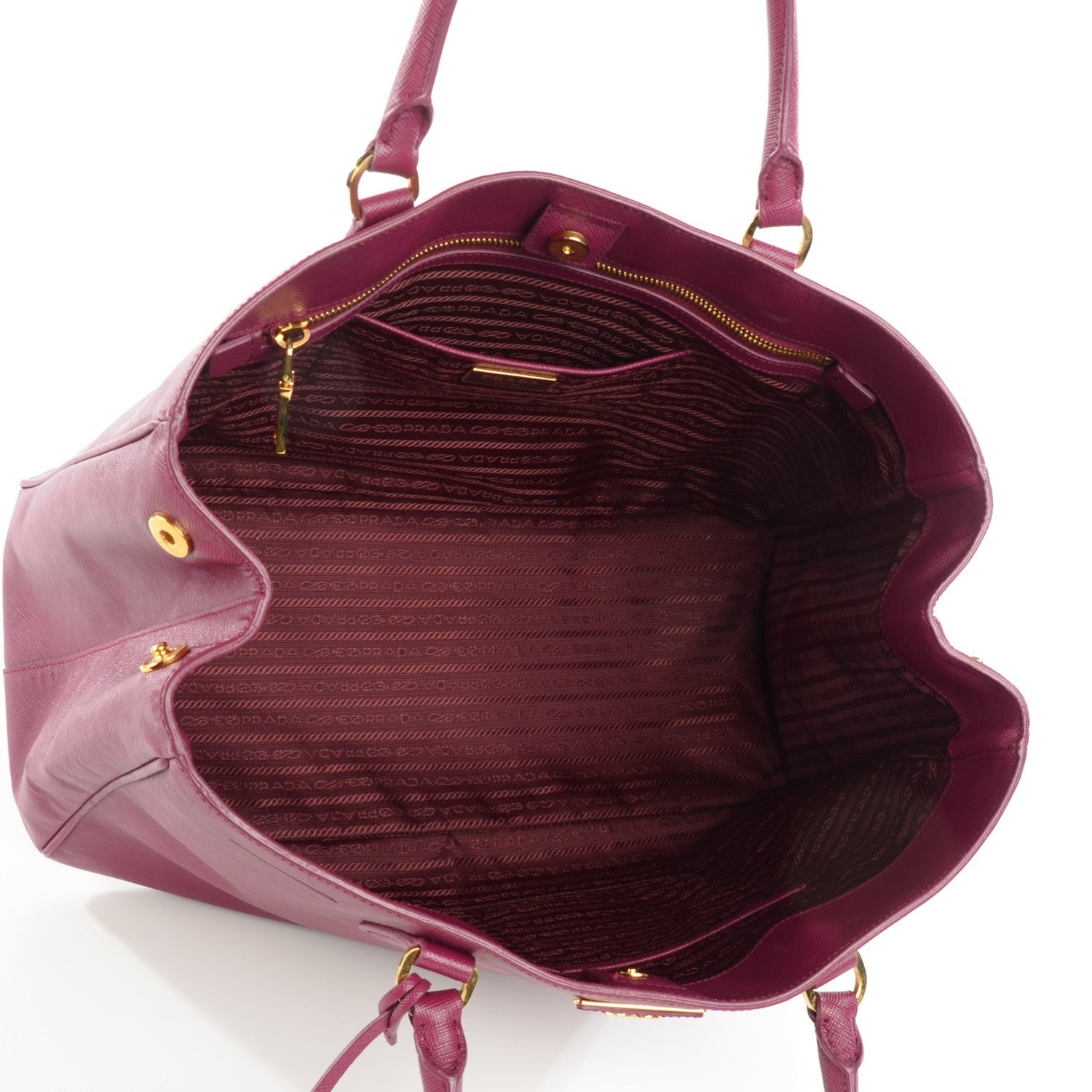 Prada Saffiano Lux Large Tote Ametista 4 of 7