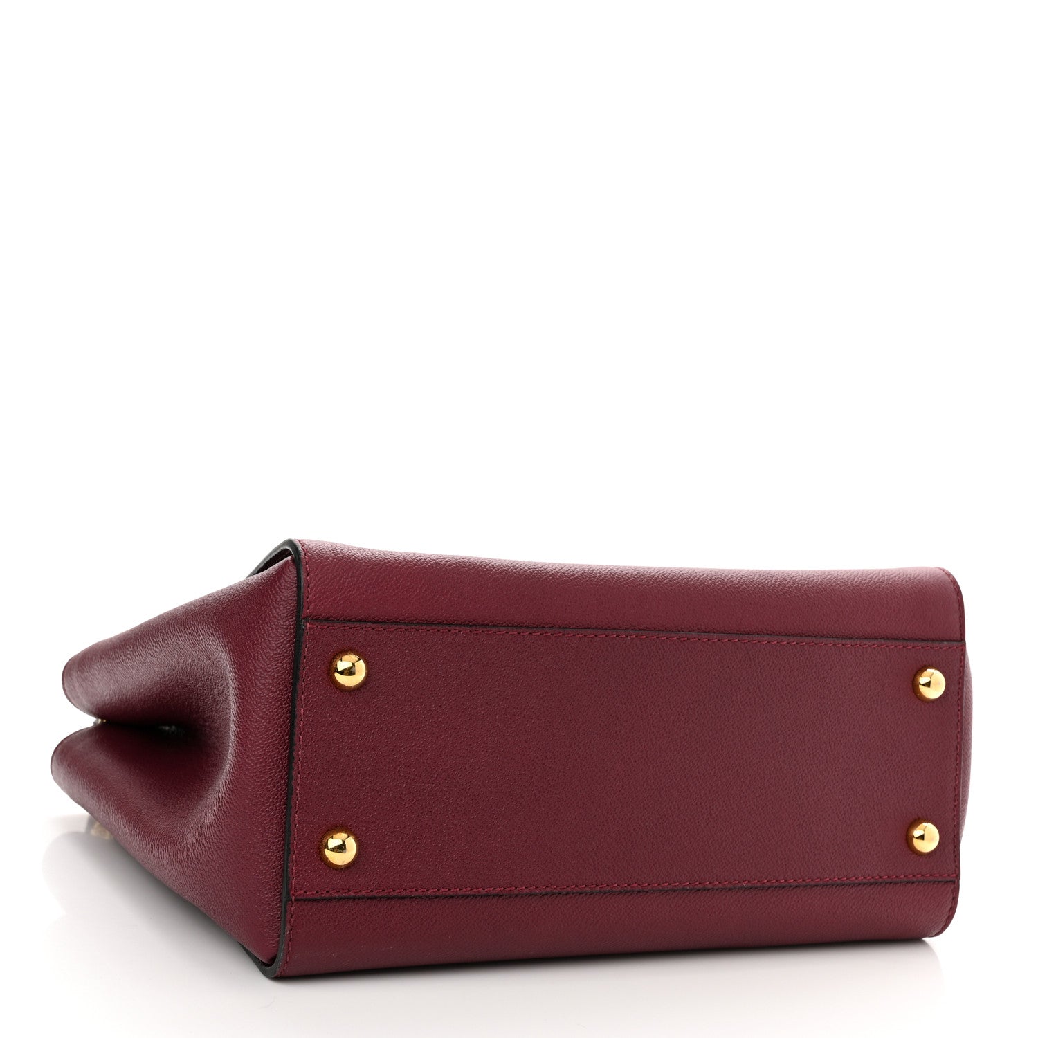 Burberry Soft Grain Medium Buckle Tote Dark Plum 4 of 10