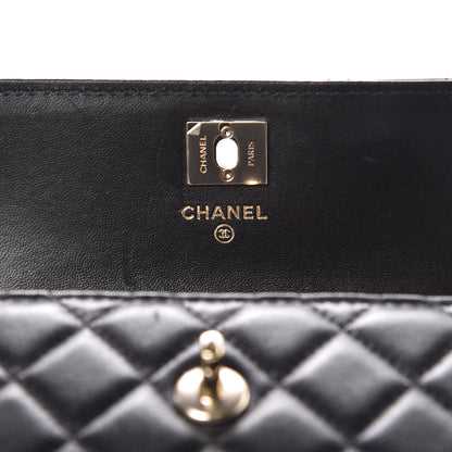 Chanel Lambskin Quilted Mini Trendy CC Wallet On Chain WOC Black 6 of 13