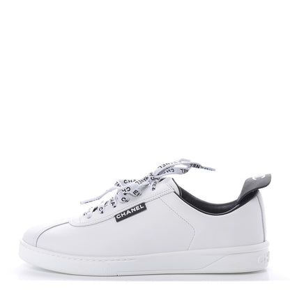 Chanel Calfskin CC Sneakers 38 White 1 of 9