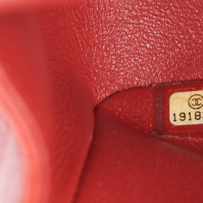 Chanel Caviar Quilted Jumbo Double Flap Red 10 of 10