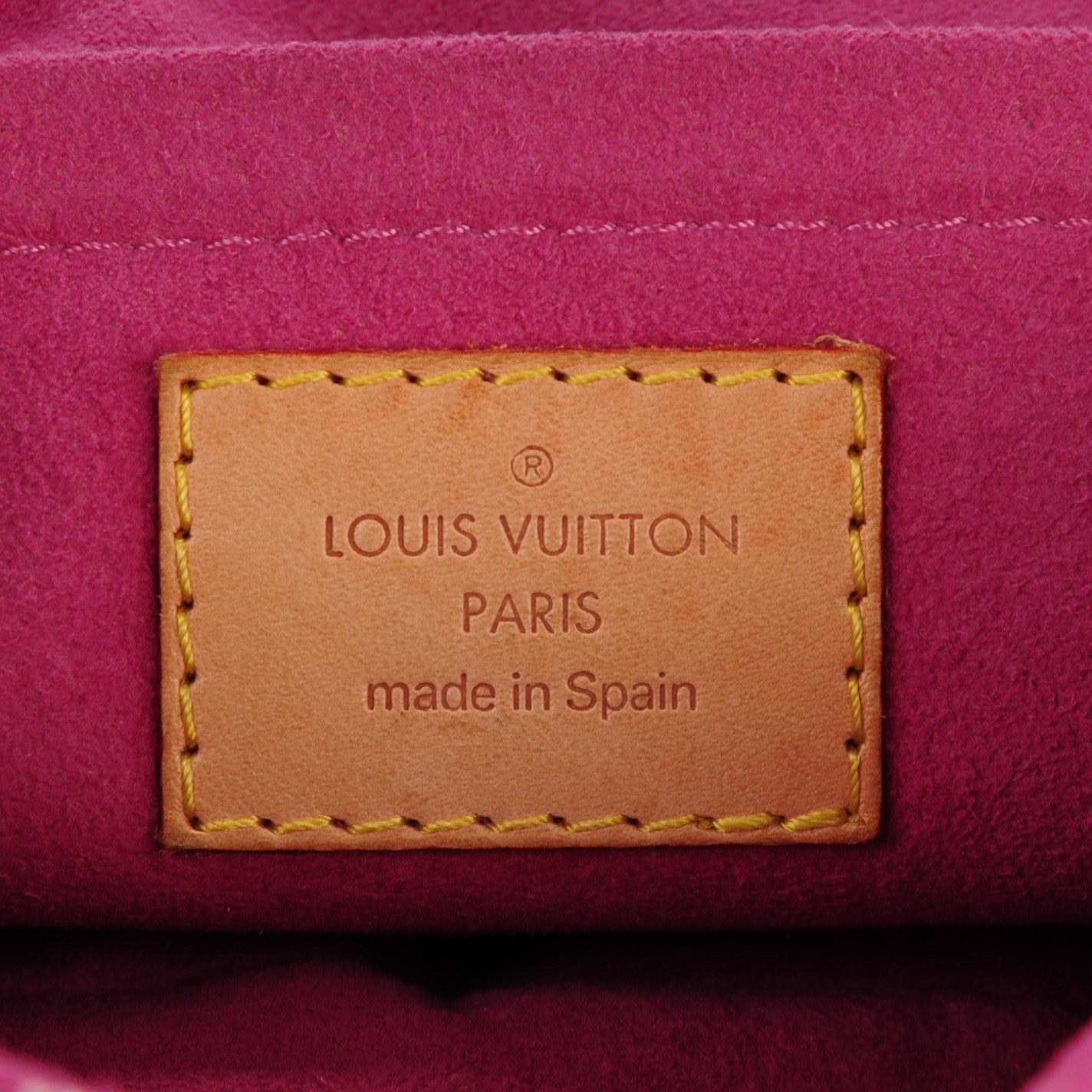 Louis Vuitton Monogram Denim Mini Pleaty Fuchsia 6 of 7