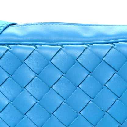 Bottega Veneta Calfskin Intrecciato Small Camera Bag Pool Blue 9 of 11