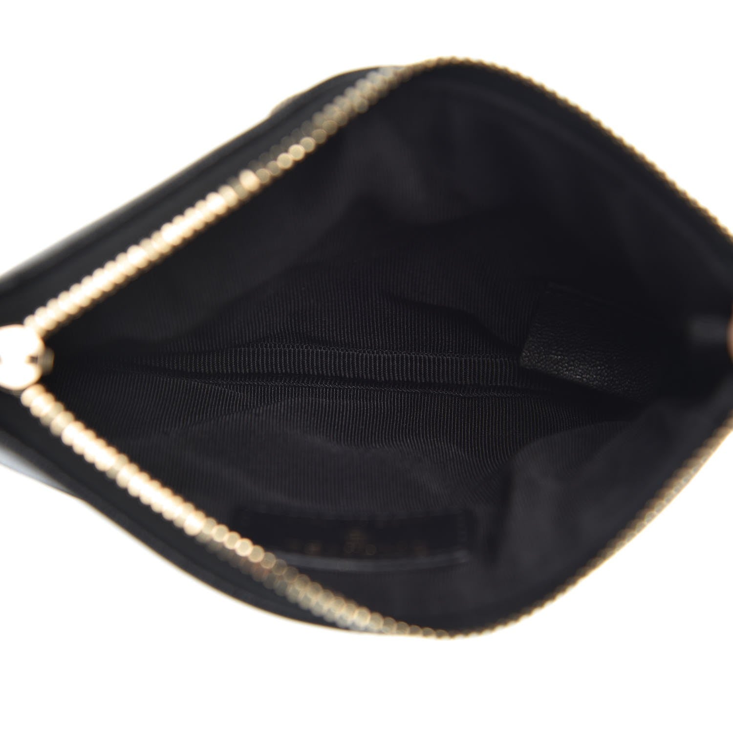 Chanel Sheepskin Quilted Small Vintage Mademoiselle Cosmetic Case Black 13 of 16