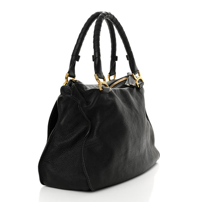 Chloe Calfskin Large Marcie Satchel Black 3 of 11