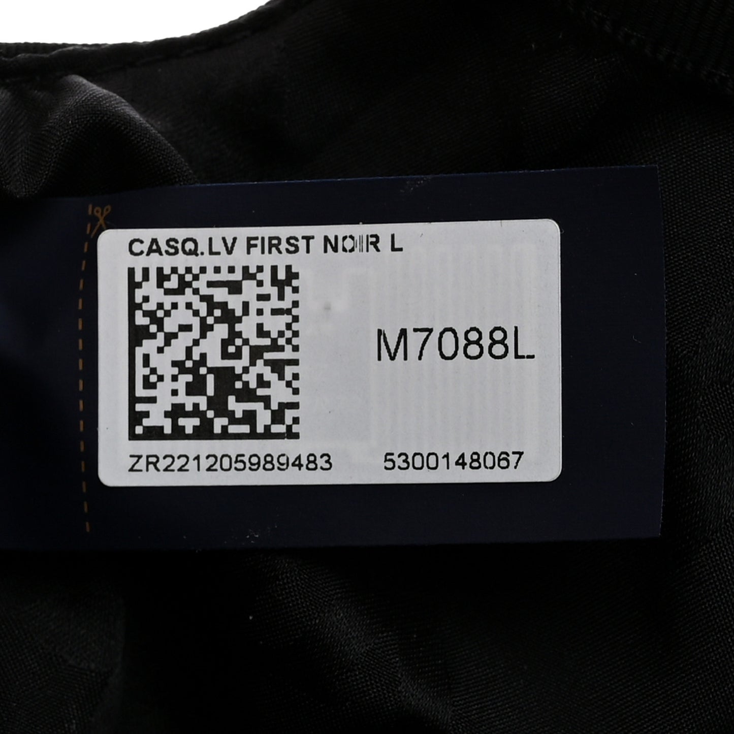 Calfskin Cotton Jacquard Monogram LV First Cap L Black