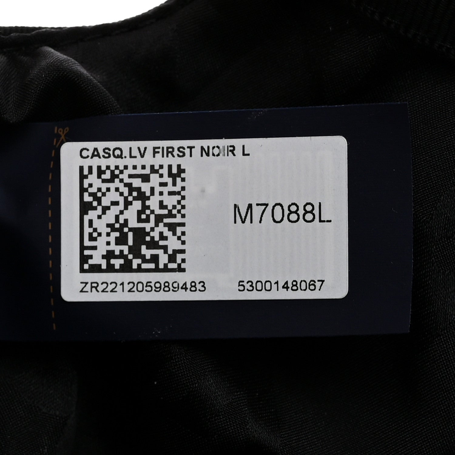 Louis Vuitton Calfskin Cotton Jacquard Monogram LV First Cap L Black 9 of 9