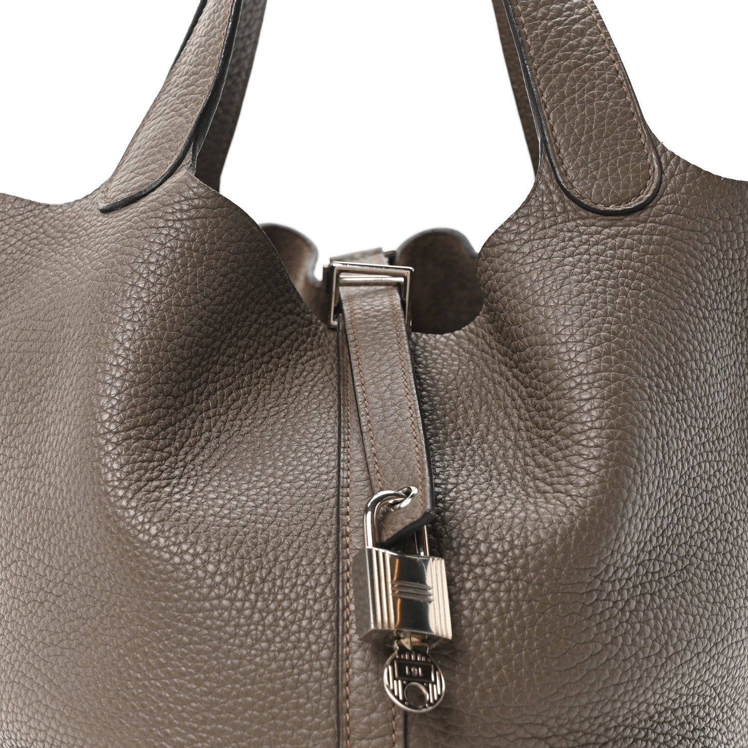 Hermes Taurillon Clemence Picotin Lock 22 MM Etain 8 of 10