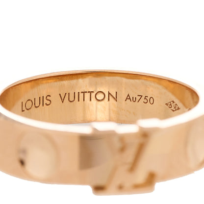 Louis Vuitton 18K Pink Gold Empreinte LV Ring 55 7.25 7 of 7