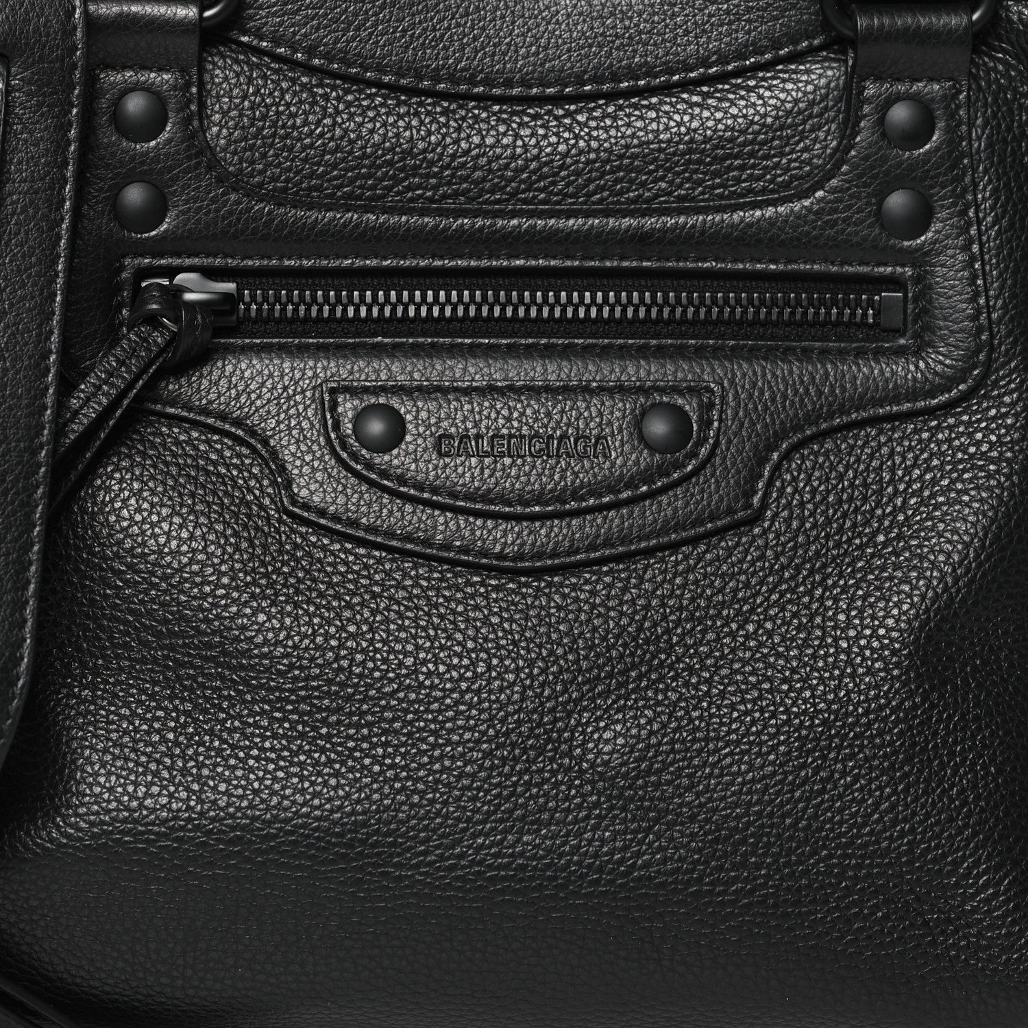 Balenciaga Grained Calfskin Black Hardware Neo Classic City Black 8 of 11