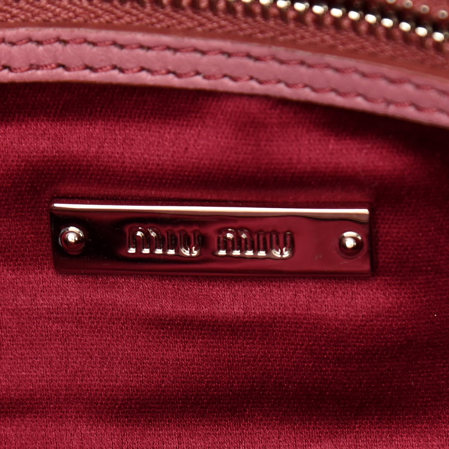 Miu Miu Nappa Matelasse Crystal Flap Clutch Rosa 6 of 12