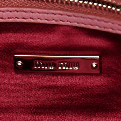 Miu Miu Nappa Matelasse Crystal Flap Clutch Rosa 6 of 12