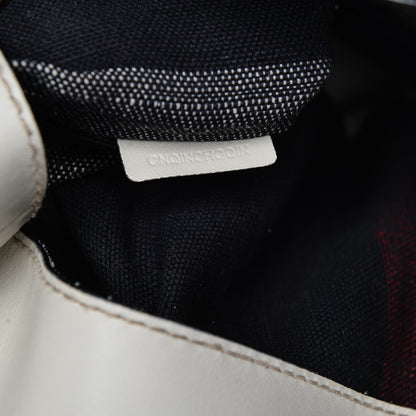 Burberry Canvas Mega Check Medium Ashby Hobo White 8 of 9
