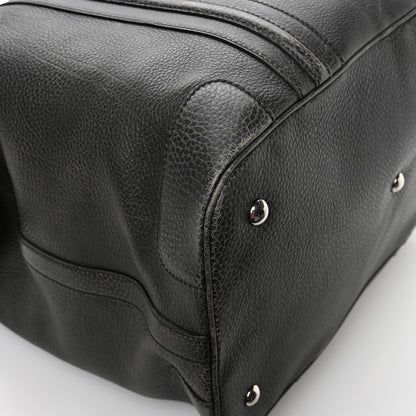 Gucci Pebbled Calfskin Carry On Duffle Grey 11 of 13