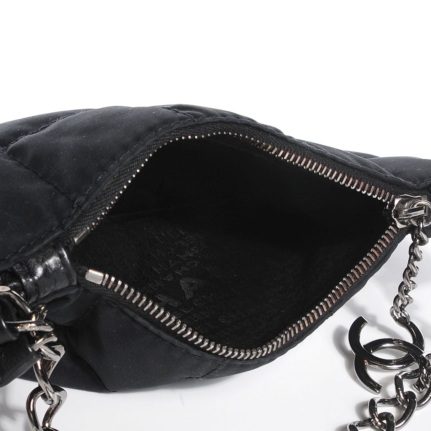 Chanel Nylon Quilted Pochette Black 5 of 7