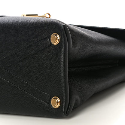 Louis Vuitton Grained Smooth Calfskin Rose Des Vents MM Black 10 of 11