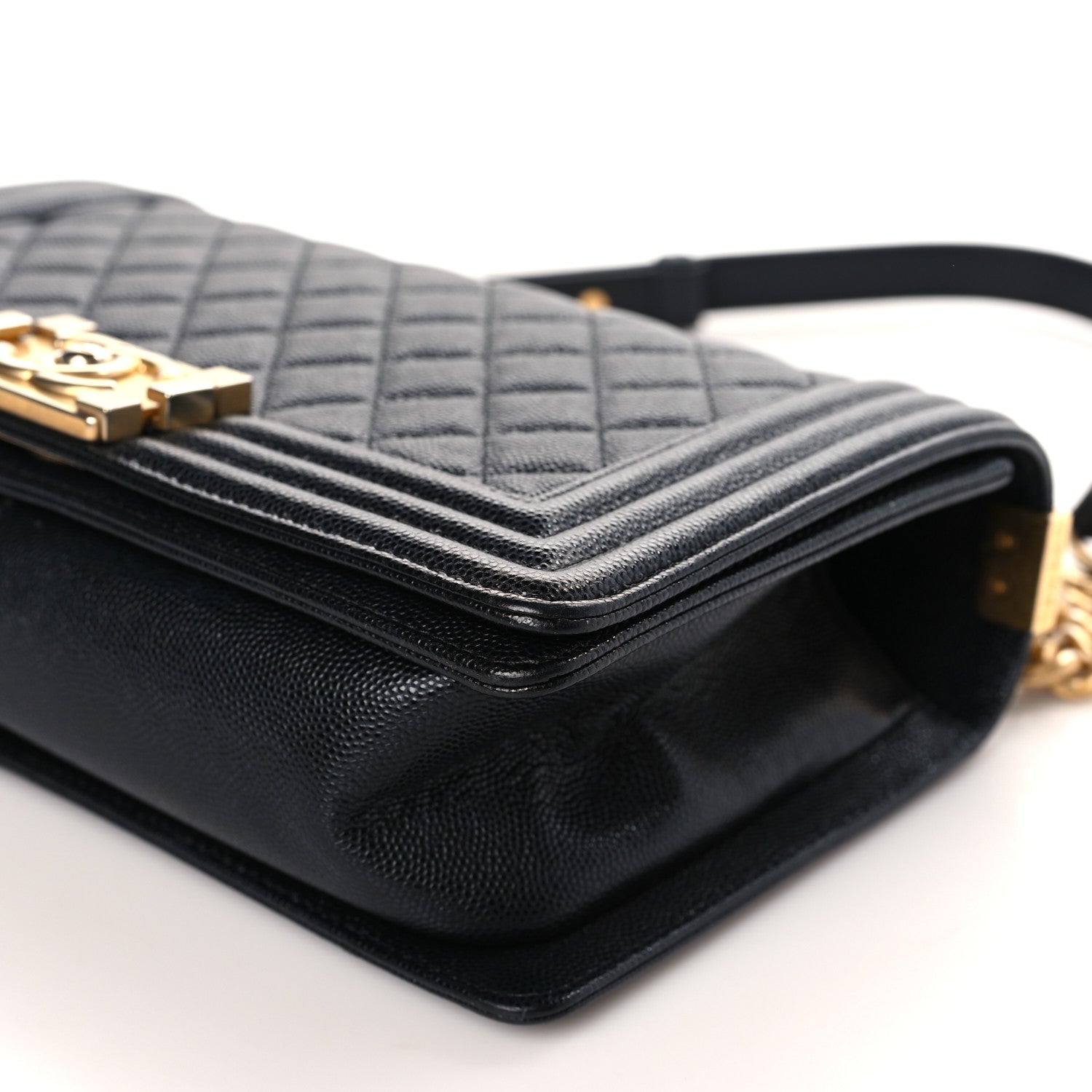 Chanel Caviar Quilted Medium Boy Flap Black 9 of 10