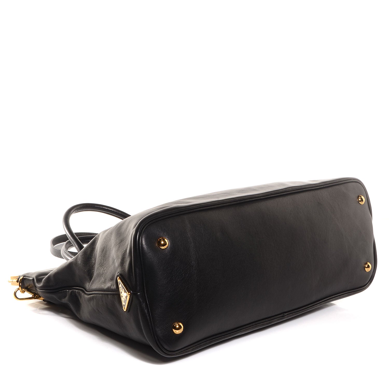 Prada Soft Calf Large Frame Tote Nero Black 5 of 12