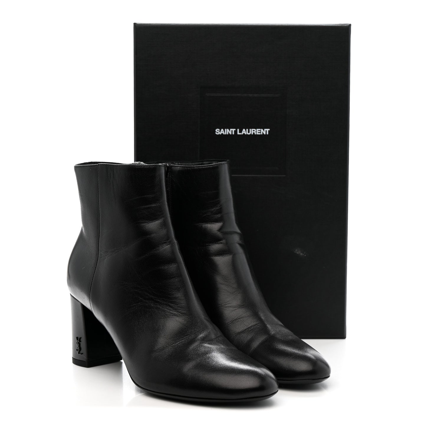 Nappa Vendome Loulou Ankle Zip Boot 36.5 Black