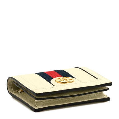 Gucci Textured Calfskin Web Ophidia Card Case Mystic White 4 of 7