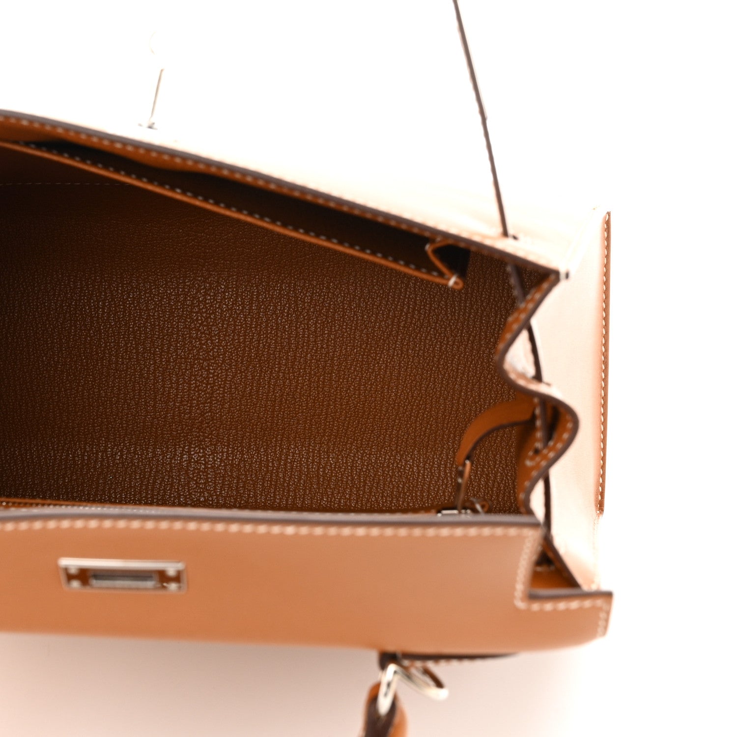 Hermes Veau Butler Kelly Sellier 25 Natural Sable 5 of 13