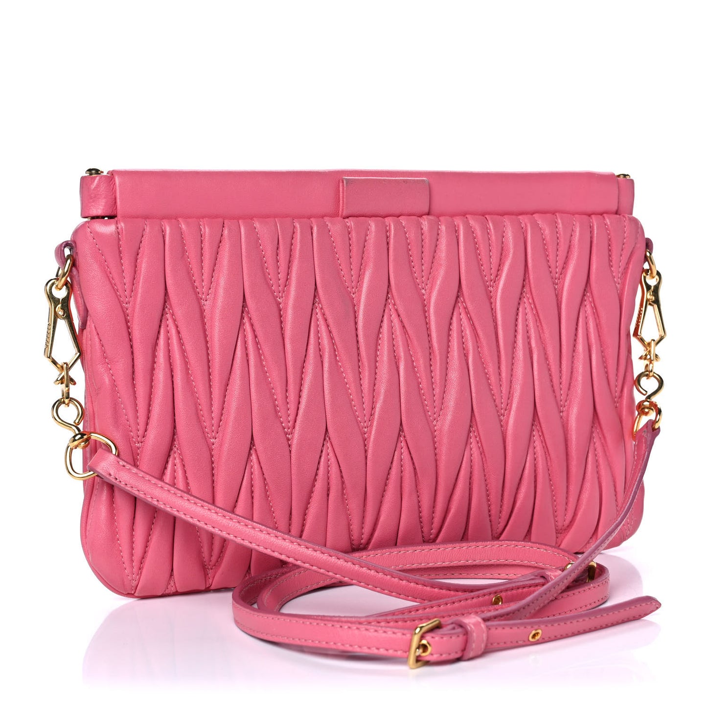 Nappa Matelasse Crossbody Peonia