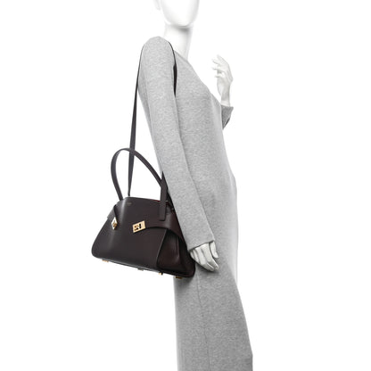 Salvatore Ferragamo Calfskin Medium Hug Bag Burgundy Oxblood 2 of 11
