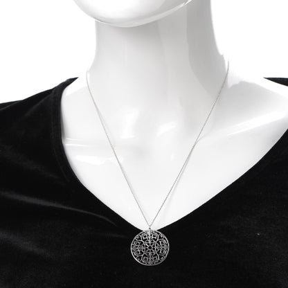Tiffany Sterling Silver Enchant Round Medallion Pendant Necklace 2 of 6