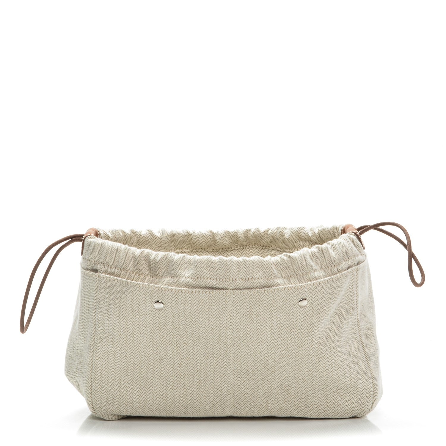 Hermes Canvas Barenia Fourbi 25 MM Pouch Naturel Fauve 1 of 6