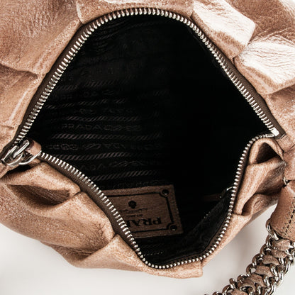 Prada Cervo Lux Chain Hobo 5 of 6