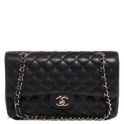 Chanel Caviar Quilted Medium Double Flap Black 1 of 9