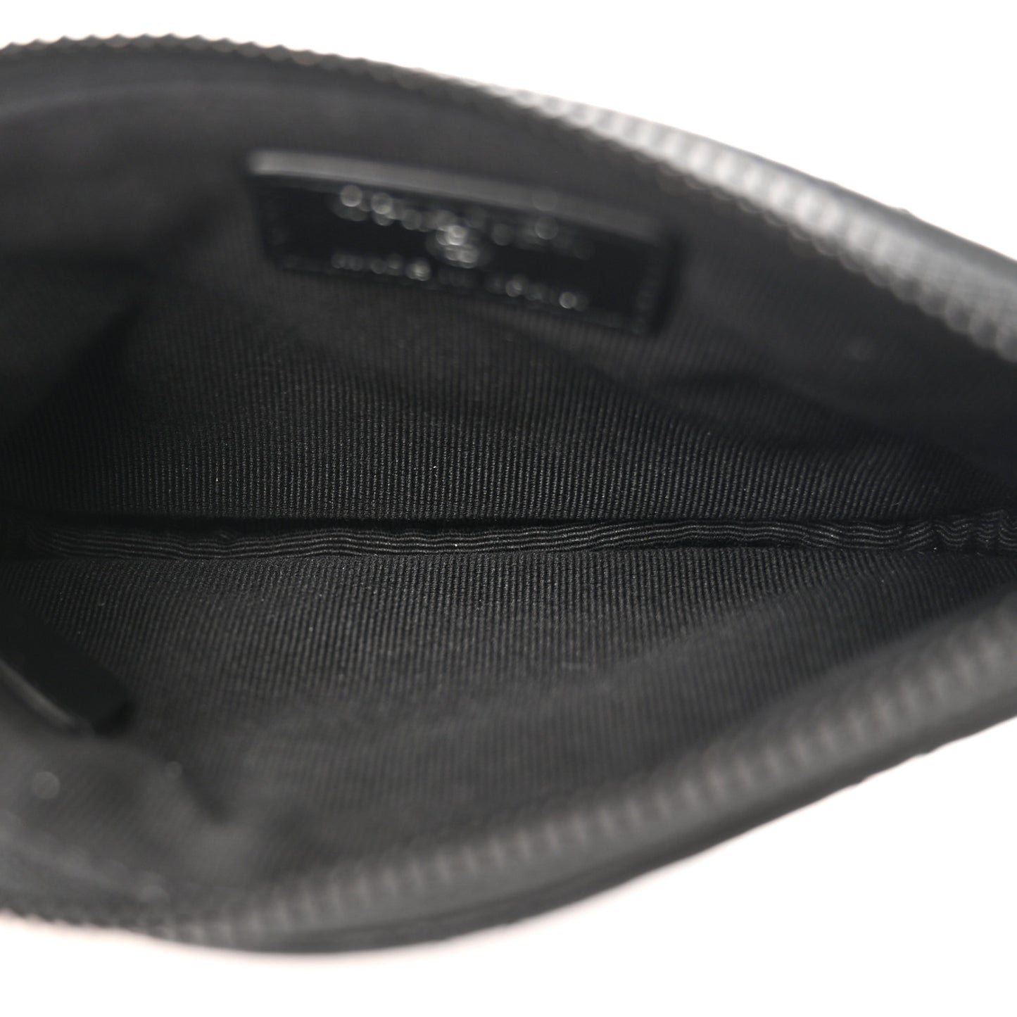 Pearly Lambskin Quilted Small Cosmetic Case So Black