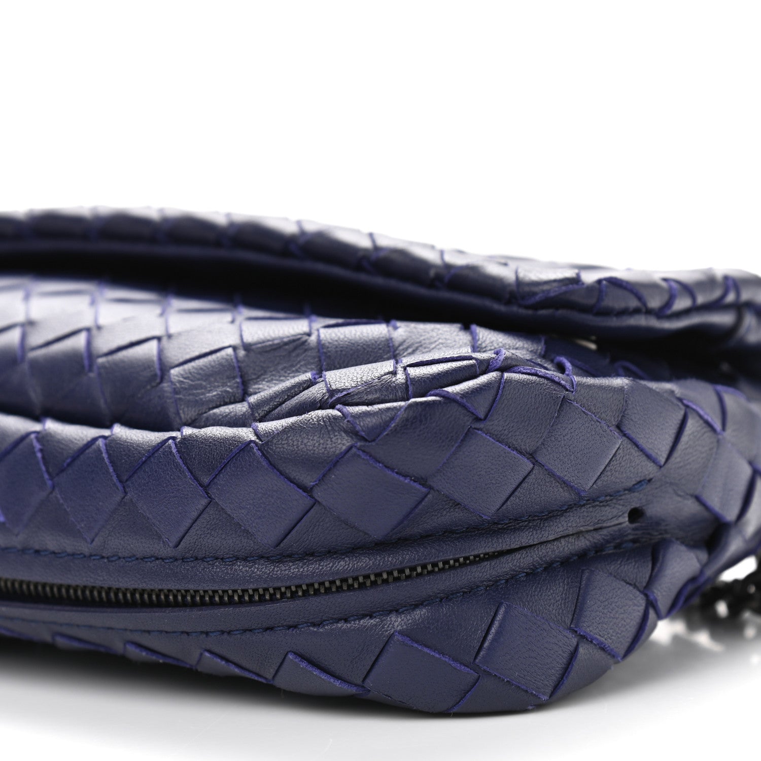 Bottega Veneta Nappa Intrecciato Small Chain Crossbody Atlantic 12 of 13