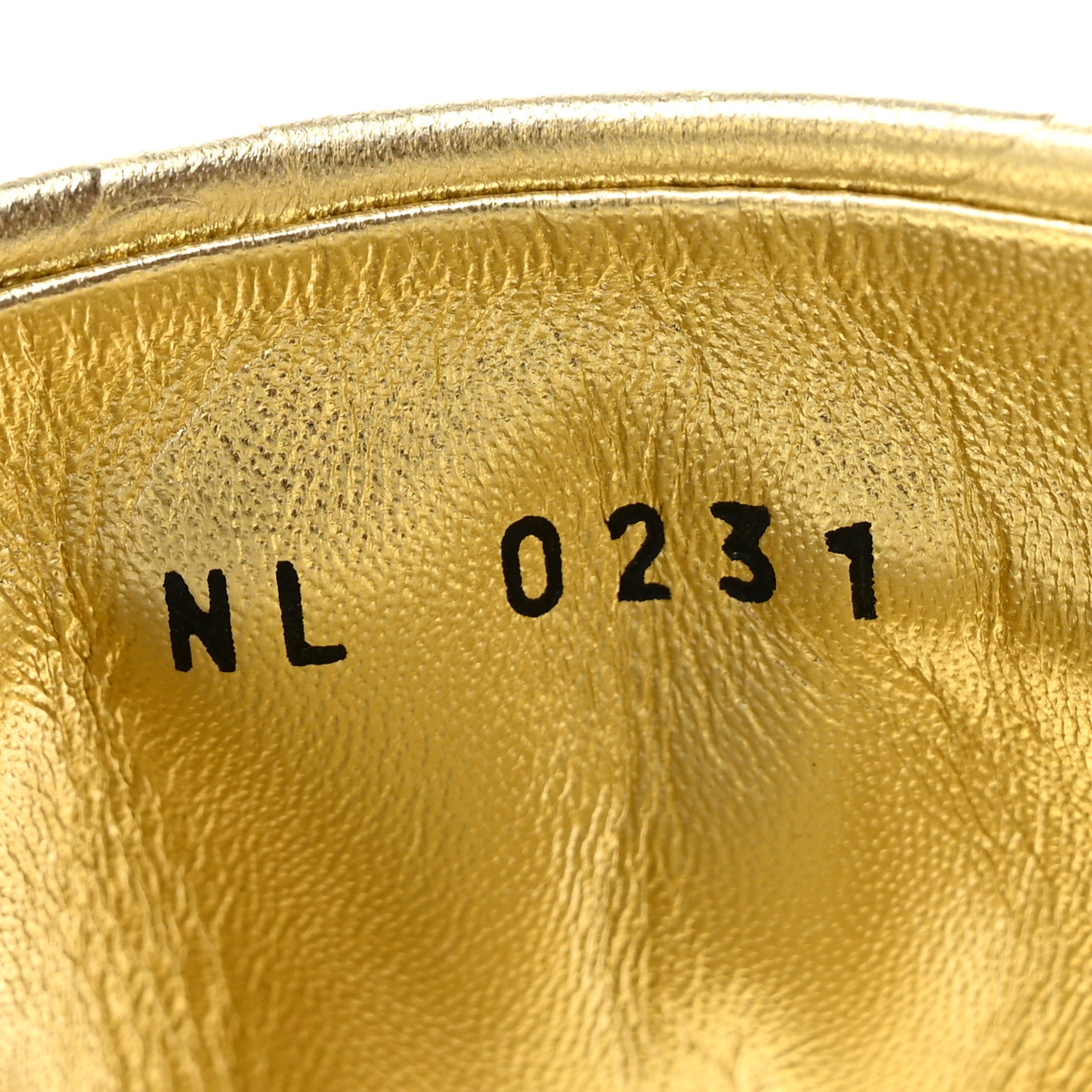 Louis Vuitton Metallic Lambskin Embossed Monogram Revival Flat Mules 39 Gold 9 of 10