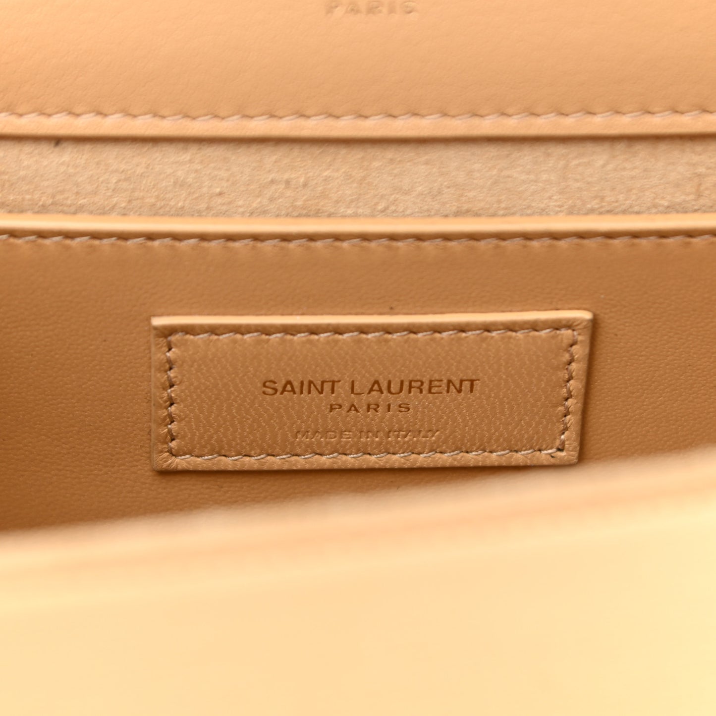 Metallic Calfskin Small Classic Monogram Kate Tassel Satchel Gold